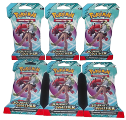 POKEMON SCARLET & VIOLET (6) BLISTER SLEEVE BOOSTER PACKS JOURNEY TOGETHER NISP - Image 1