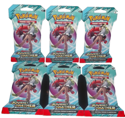 POKEMON SCARLET & VIOLET (6) BLISTER SLEEVE BOOSTER PACKS JOURNEY TOGETHER NISP - Image 2
