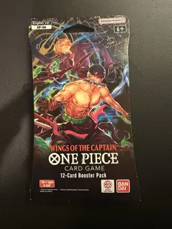 One Piece Wings of the Captain (OP-06) Sleeved Booster Pack Factory Sealed - Image 1