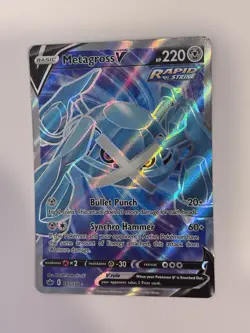 Metagross V 181/198 Swsh06: Chilling Reign Full Art Holo Pokemon TCG Card - Image 1