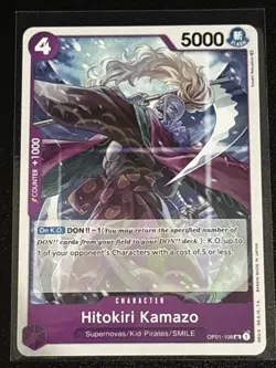 One Piece Kid Pirates Theme 5 Card Lot Heat/Killer/Wire/Repel/Hitokiri Kamazo - Image 3