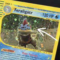 SWIRL 🌀💫 Feraligatr 12/165 Expedition Holo Holographic Nintendo Pokemon Card - Image 1