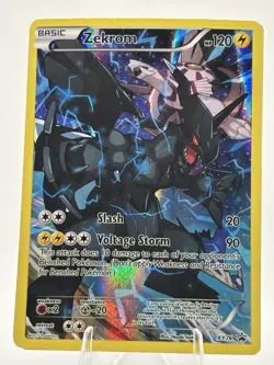 Pokemon TCG Zekrom Black Star Promo Full Art Holo Card XY76 - Image 1