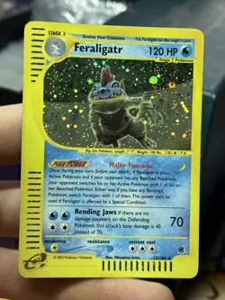 Feraligatr 12/165 Expedition 2002 Rare Holo e-Series Pokemon Card TCG - Image 3