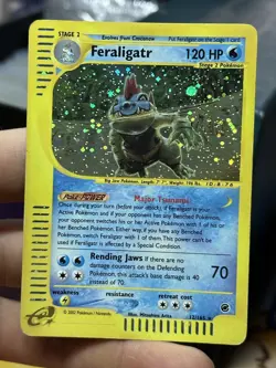 Feraligatr 12/165 Expedition 2002 Rare Holo e-Series Pokemon Card TCG - Image 4