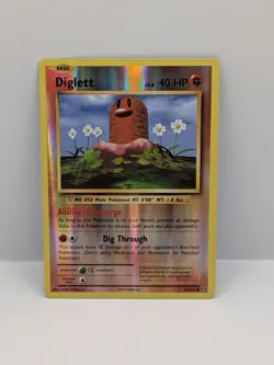 Pokemon Card Diglett 55/108 Evolutions Reverse Holo Rare NM - Image 1