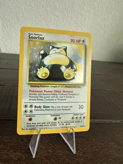 1999 Vintage Pokemon Holo Card Snorlax Error No Symbol, Jungle, 11/64 - Image 3
