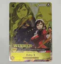 One Piece TCG Baby 5 Store Tournament Winner Card OP12-112 - Image 1
