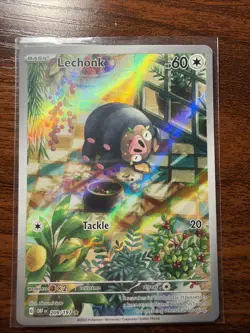 Pokemon TCG Lechonk Card Obsidian Flames Illustration Rare 209/197 - Image 1
