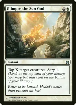 X4 Glimpse the Sun God Born of the Gods LP/NM MTG Magic DNA GAMES - Image 1