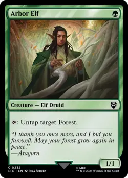 Normal - Arbor Elf - 232 - Commander: The Lord of the Rings: Tales of Middle-... - Image 1