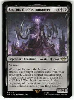 Sauron, the Necromancer 106 The Lord of the Rings: Tales of Middle-earth MTG NM - Image 1