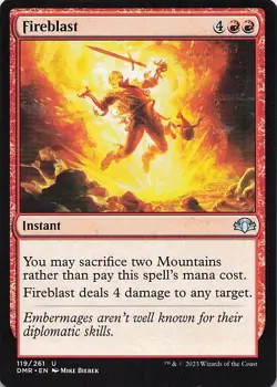 Fireblast Dominaria Remastered Regular - Image 1