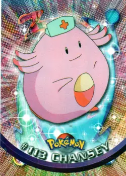 Pokemon #113 Chansey Card Topps TV Animation - Image 1