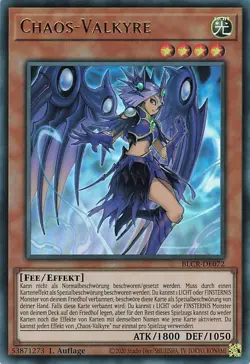 YuGiOh Chaos-Valkyre BLCR-DE072 Ultra Rare NM 1st - Image 1