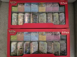 Pokemon TCG: Prismatic Evolutions 8 Mini-Tins w/Promo Cards [Costco Exclusive] - Image 1
