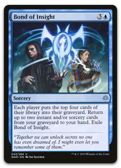 Bond of Insight #43 (NM) War of the Spark WAR Magic MTG - Image 1