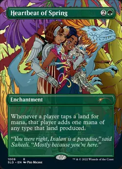 MTG Heartbeat of Spring - Borderless, Secret Lair Drop Series, Lightly Played, E - Image 1