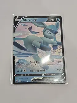 2023 Pokemon Sword & Shield Crown Zenith Glaceon V #038/159 - Image 1