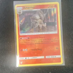 Pokemon TCG Arcanine 6/18 Detective Pikachu Holo Rare Stage 1 120 HP English - Image 1