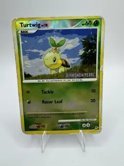Pokemon TCG Turtwig 103/130 Burger King Promo Reverse Holo English 60 HP - Image 1