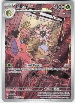 Pokemon Lileep 145/142 Illustration Rare Stellar Crown Pokemon Near Mint - Image 1
