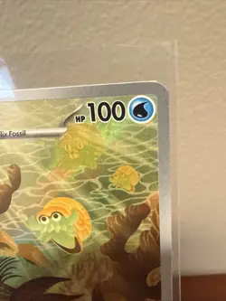 Pokemon Omanyte 180/165 Sv: Scarlet & Violet 151 Illustration Rare Holo English - Image 5