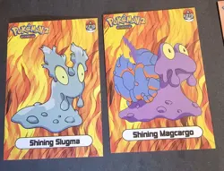 SLUGMA X MAGCARGO LOT - POKEMON SHINY INFINITY HOLO - Image 1