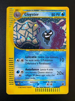 POKEMON CLOYSTER HOLO RARA 8/165 EXPEDITION ITALIAN ITA NM - Image 1