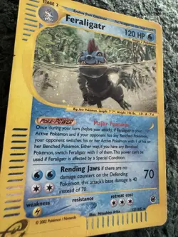 Pokemon Feraligatr Expedition Base Set Holo Rare #012/165 120 HP 2002 English - Image 2