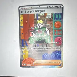 Lt. Surge's Bargain Evolutions Secret Rare Full Art Holo 185/132 EN - Image 1