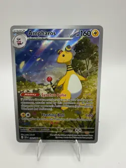 Pokemon Ampharos 090/086 Me04: Chaos Rising Illustration Rare Holo 160 HP 2026 - Image 1