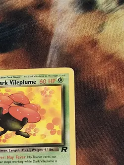 1999 Pokemon Team Rocket - Dark Vileplume 1st Edition Non-Holo 30/82 Rare LP - Image 3