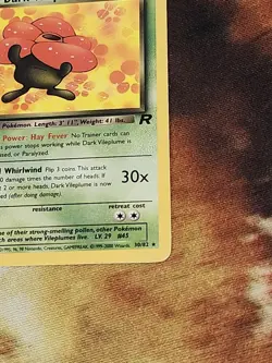 1999 Pokemon Team Rocket - Dark Vileplume 1st Edition Non-Holo 30/82 Rare LP - Image 4