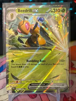 Pokemon TCG - Beedrill EX Ultra Rare 003/086 - Chaos Rising - Holo EX NM - Image 1