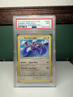 Pokemon 2017 Shining Lugia SM82 Holo Promo Sun & Moon PSA 9 English - Image 1