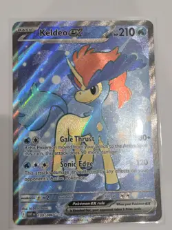 POKEMON KELDEO EX WHITE FLARE 159/086 HOLO ULTRA RARE NM/M - Image 1