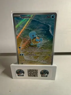 2023 Pokemon MEW EN-151 Squirtle #170 Illustration Rare - Image 1
