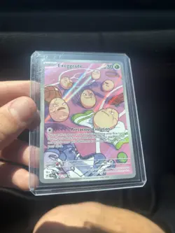 🔥NM🔥Pokemon TCG Exeggcute 192/191 Sv08 Surging Sparks IR Full Art Holo 30HP - Image 1