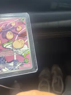 🔥NM🔥Pokemon TCG Exeggcute 192/191 Sv08 Surging Sparks IR Full Art Holo 30HP - Image 5