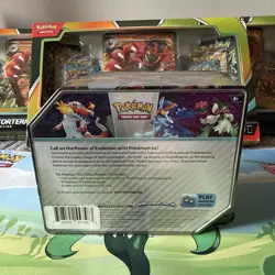 Pokemon TCG Meowscarada ex Collector Tin Factory Sealed Scarlet & Violet - Image 2