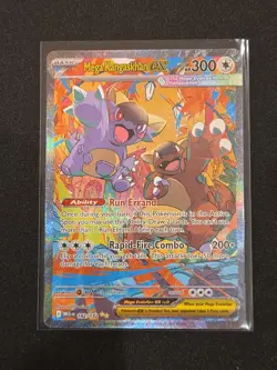 Pokemon Mega Kangaskhan EX Full Art Holo Secret Rare 182/132 Evolutions Eng RARE - Image 1