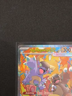 Pokemon Mega Kangaskhan EX Full Art Holo Secret Rare 182/132 Evolutions Eng RARE - Image 2