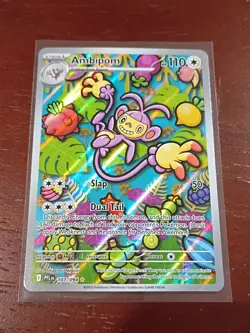 Ambipom 107/094 Illustration Rare Phantasmal Flames Pokemon Near Mint - Image 1