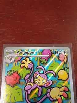Ambipom 107/094 Illustration Rare Phantasmal Flames Pokemon Near Mint - Image 2