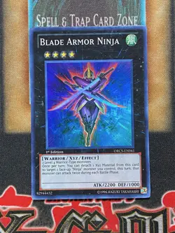 Yugioh Blade Armor Ninja ORCS-EN041 Super Rare 1st Ed NM - Image 1