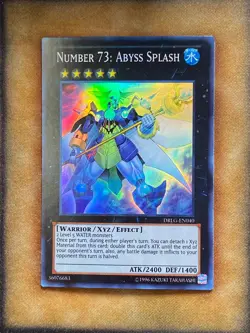 Yugioh Number 73: Abyss Splash DRLG-EN040 Super Rare NM - Image 1