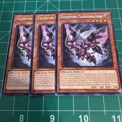 Tachyon Cloudragon 3x (playset) MZTZ-EN012 Rare 1st Ed NM Yugioh - Image 1