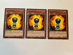 3x Crashbug X - GENF-EN009 Yugioh Yu Gi Oh! 3 x3 Playset 1st Edition - Image 1