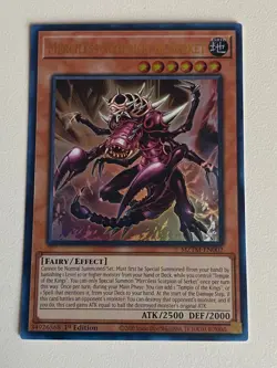 Yugioh Merciless Scorpion of Serket - 1st Edition Ultra Rare NM - Free Holo - B - Image 1